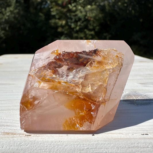 Gorgeous Rose Quartz and Golden Healer Combo Mineral Freeform - #4