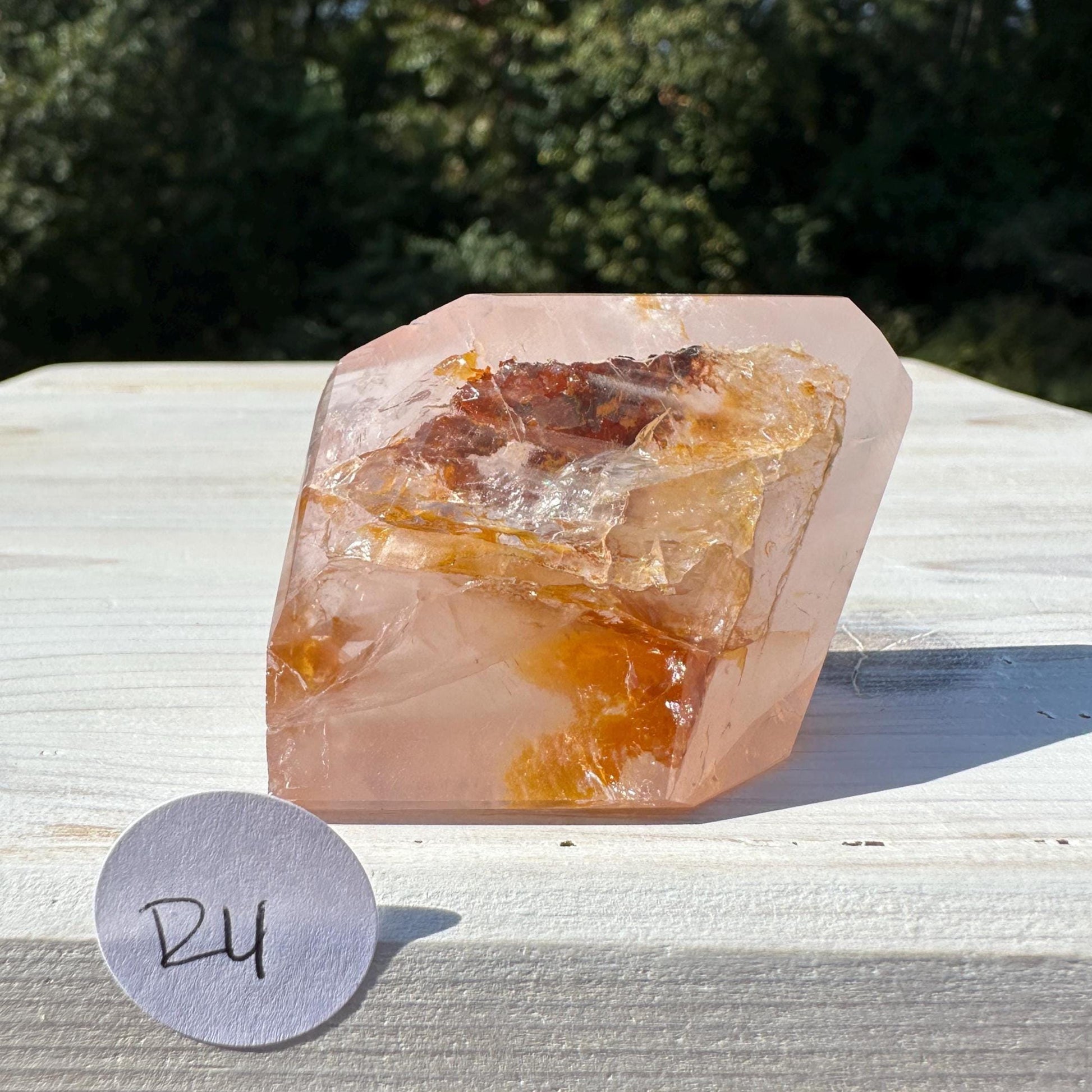 Gorgeous Rose Quartz and Golden Healer Combo Mineral Freeform - #4