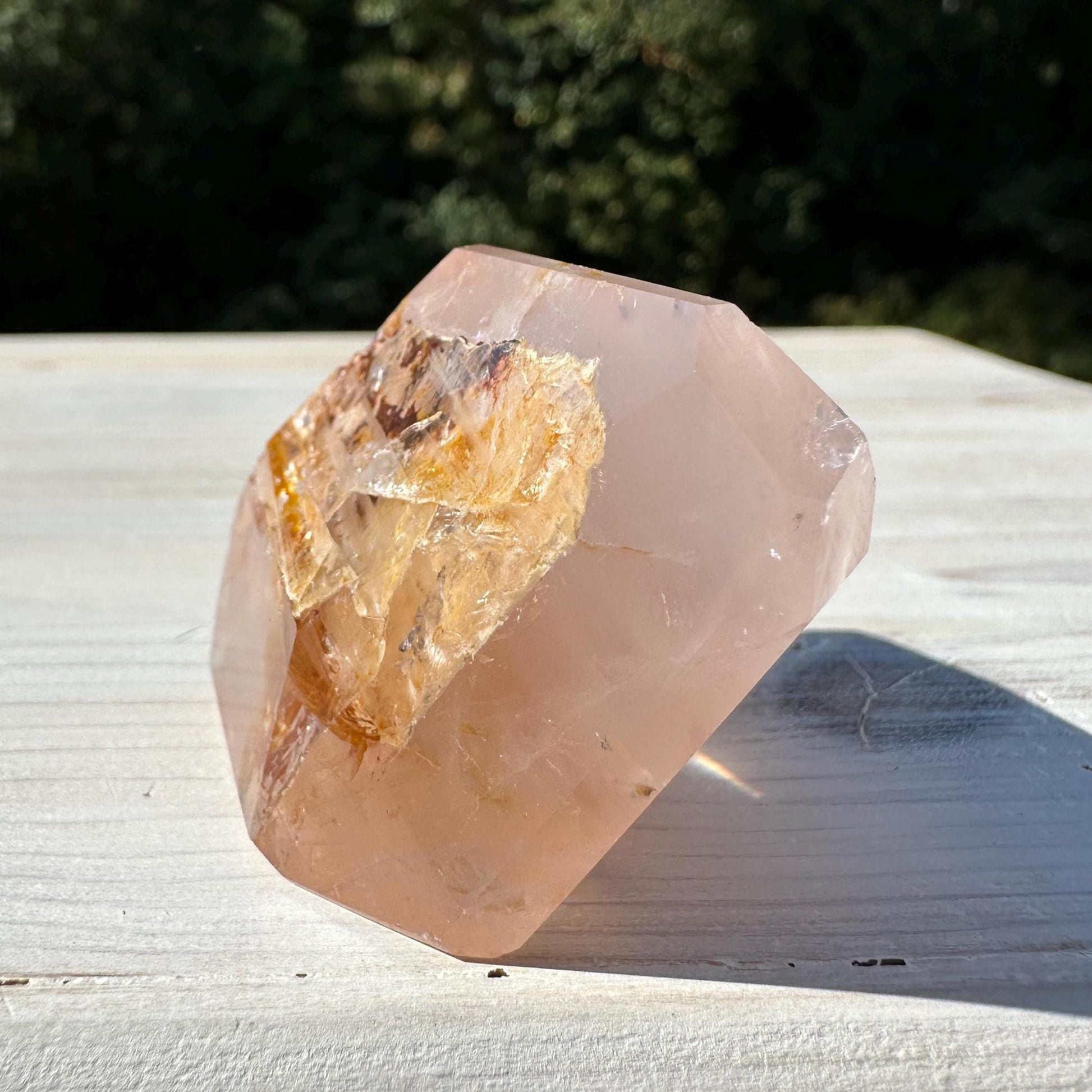Gorgeous Rose Quartz and Golden Healer Combo Mineral Freeform - #4