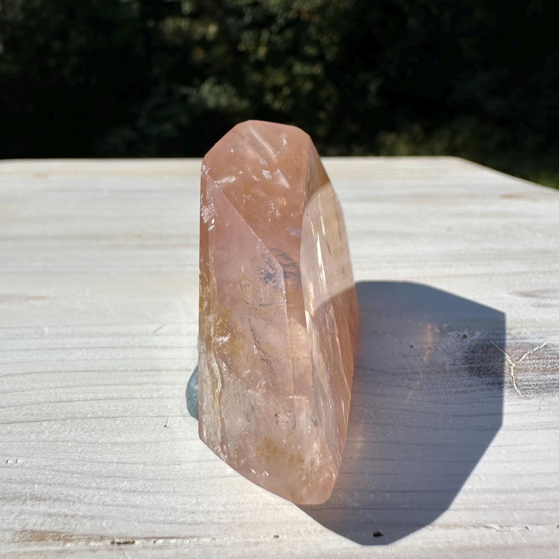 Gorgeous Rose Quartz and Golden Healer Combo Mineral Freeform - #6