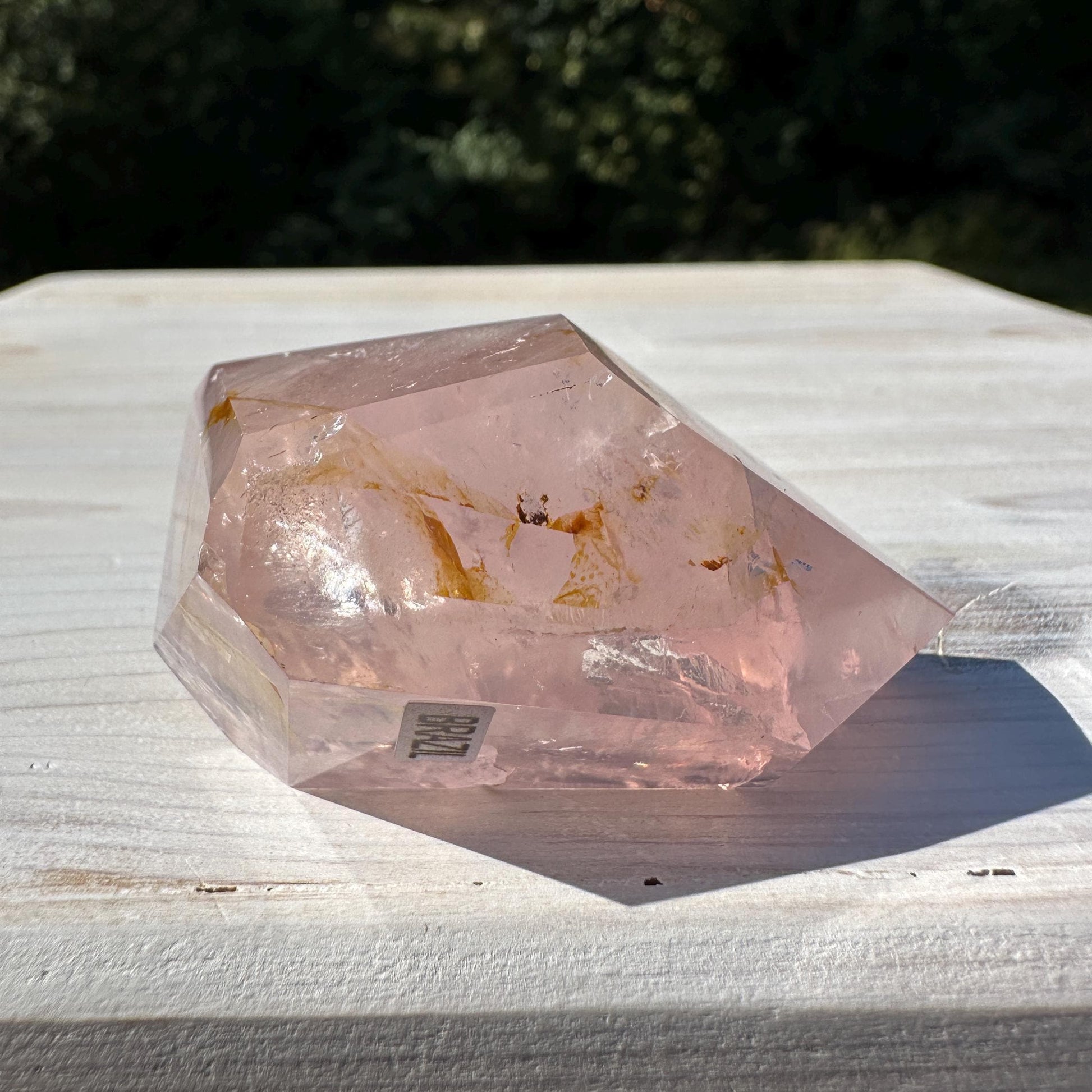 Gorgeous Rose Quartz and Golden Healer Combo Mineral Freeform - #7