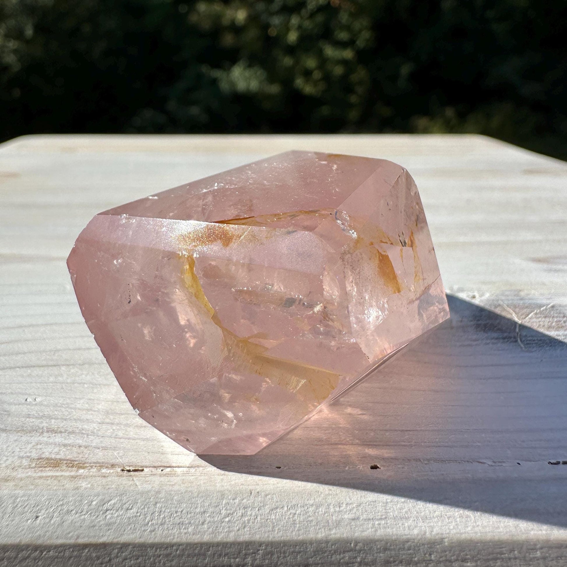 Gorgeous Rose Quartz and Golden Healer Combo Mineral Freeform - #7