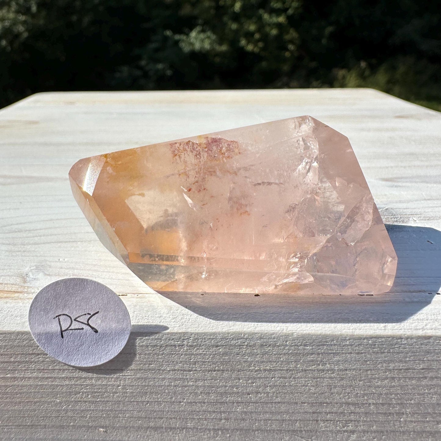 Gorgeous Rose Quartz and Golden Healer Combo Mineral Freeform - #8