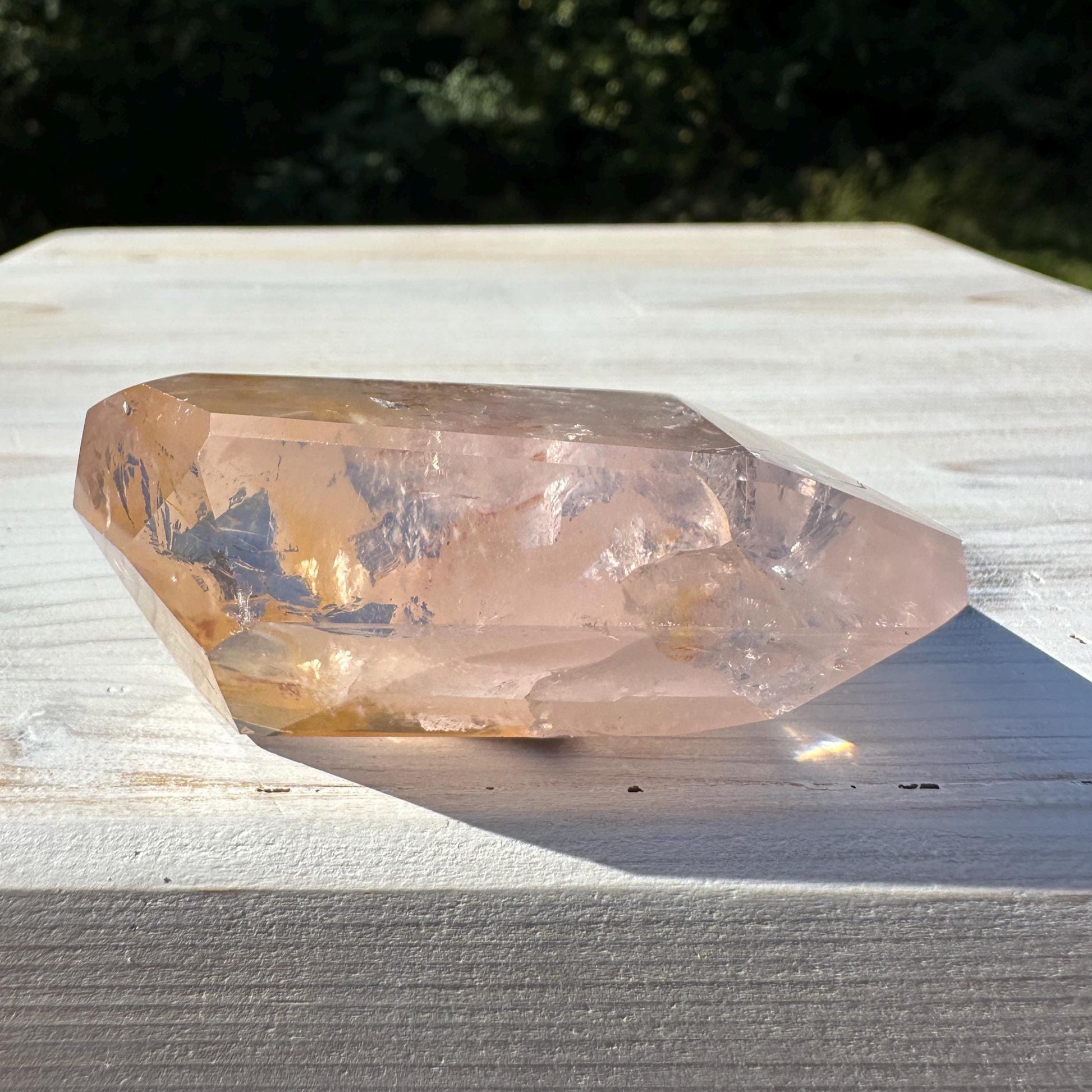 Gorgeous Rose Quartz and Golden Healer Combo Mineral Freeform - #8