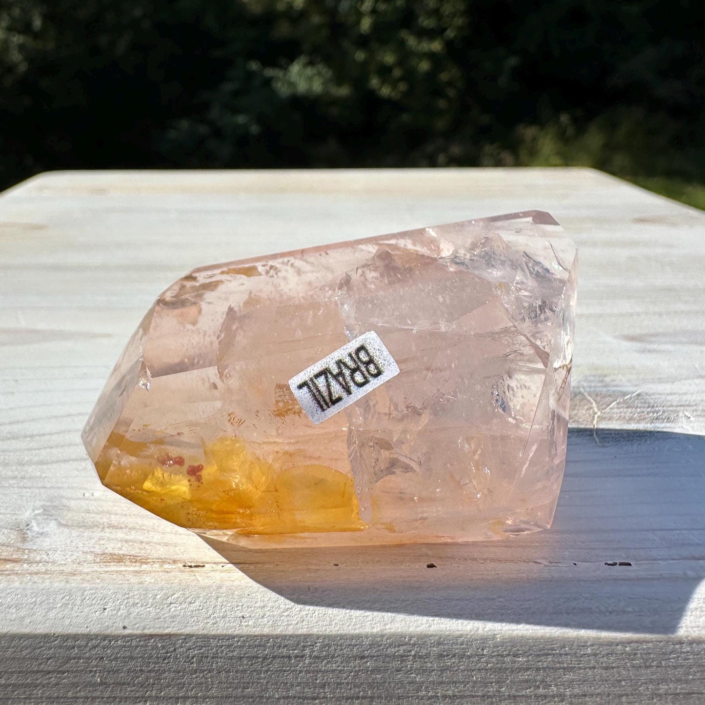 Gorgeous Rose Quartz and Golden Healer Combo Mineral Freeform - #8