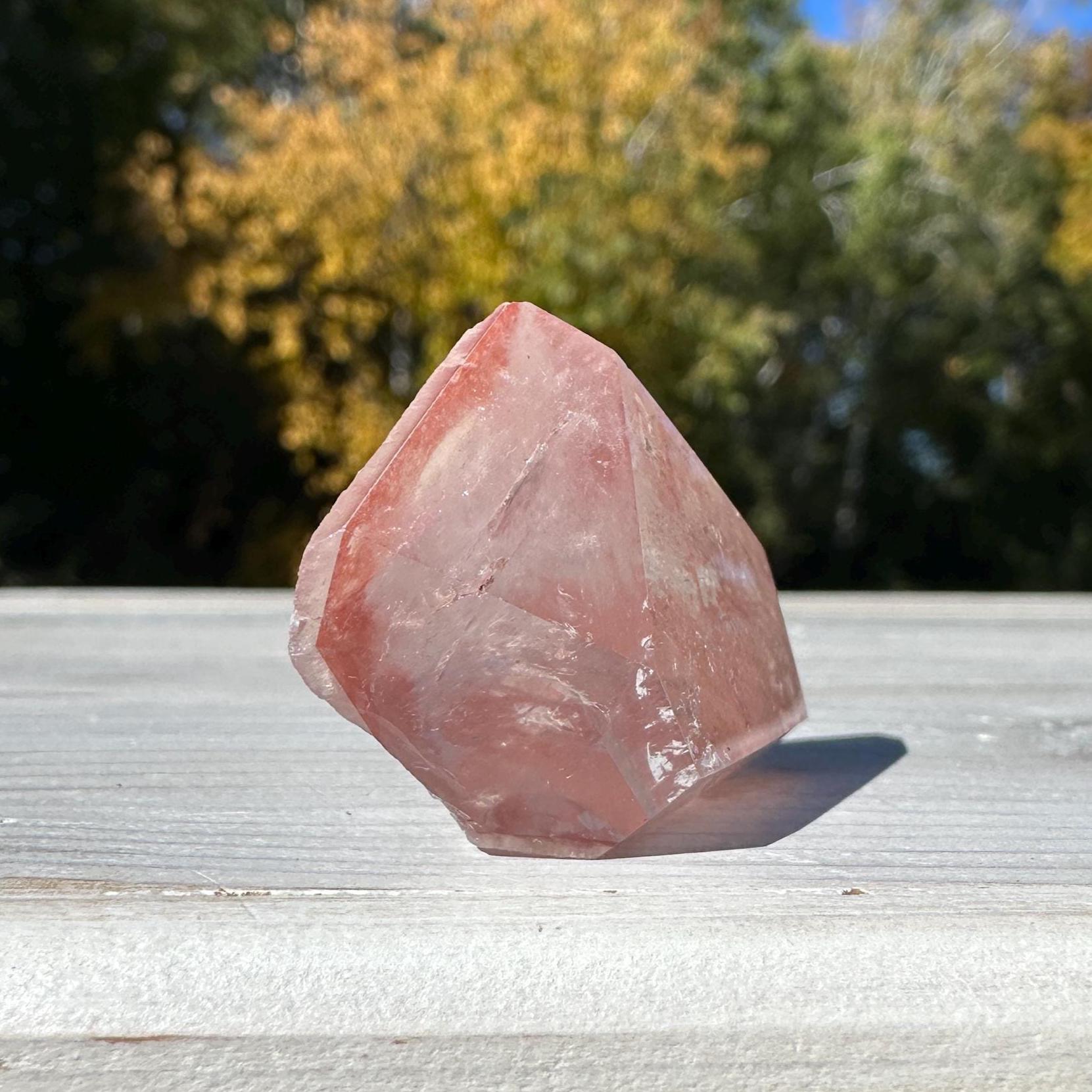 Incredible Small Raw Pink Lemurian Freeform from Brazil - #1