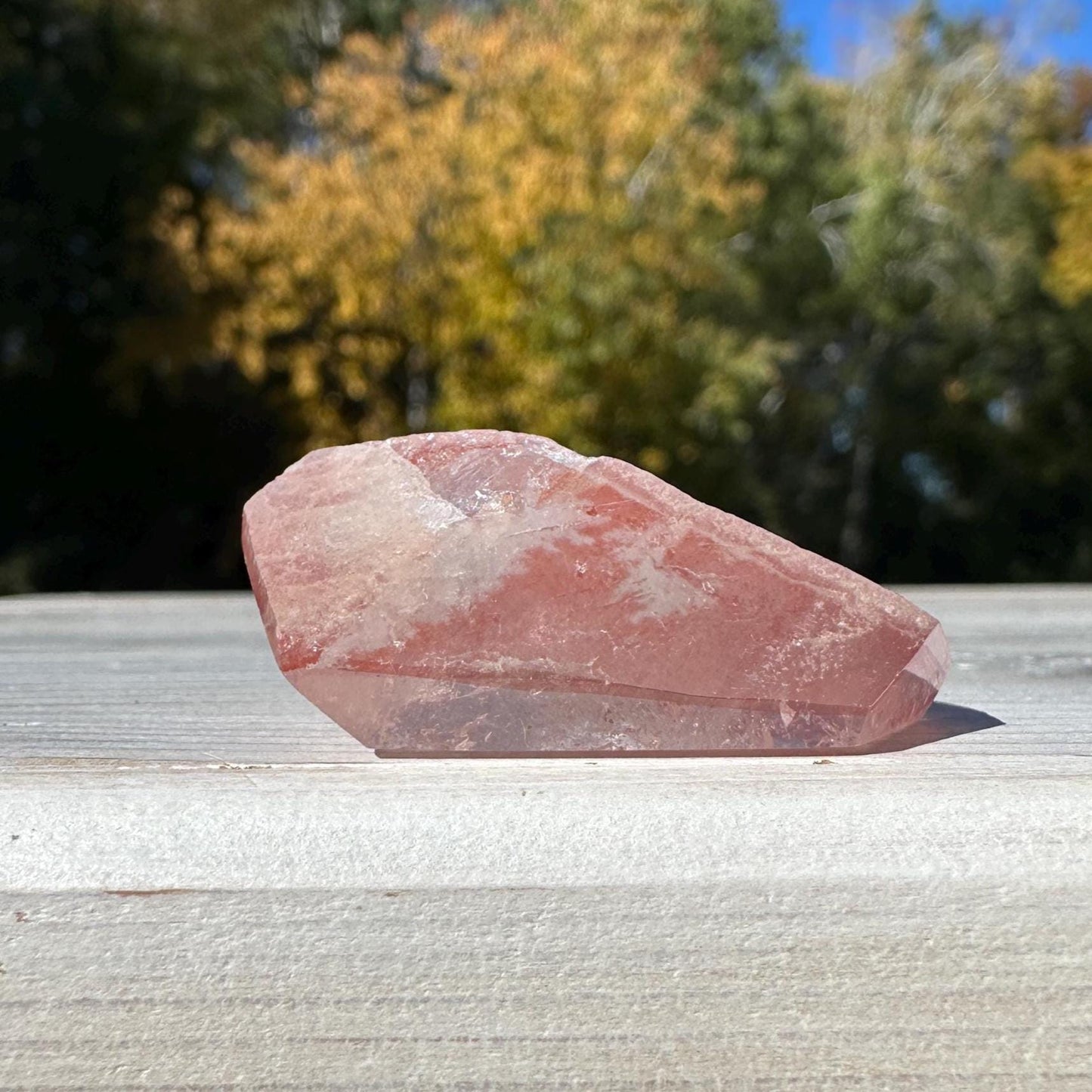 Incredible Small Raw Pink Lemurian Freeform from Brazil - #1