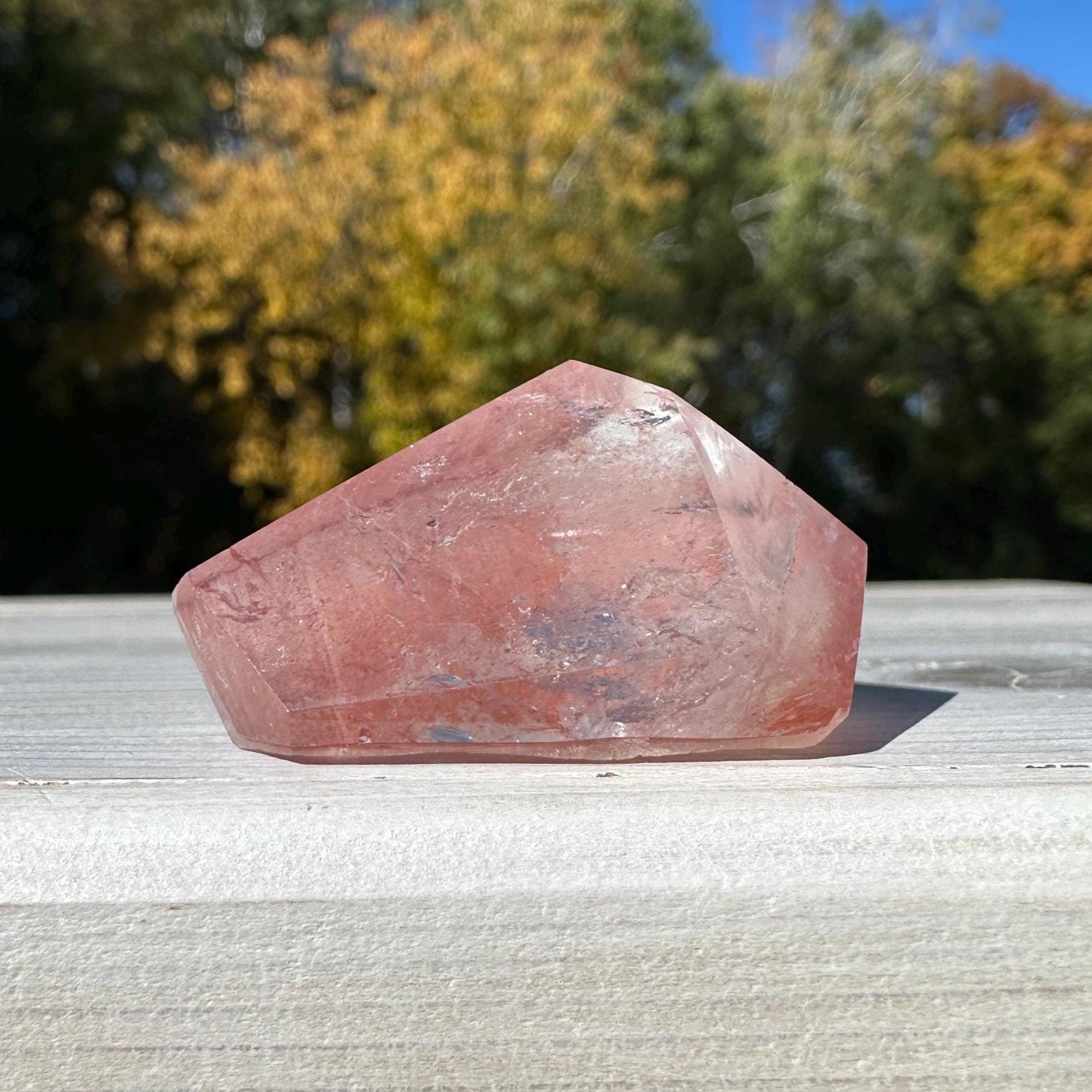Incredible Small Raw Pink Lemurian Freeform from Brazil - #1