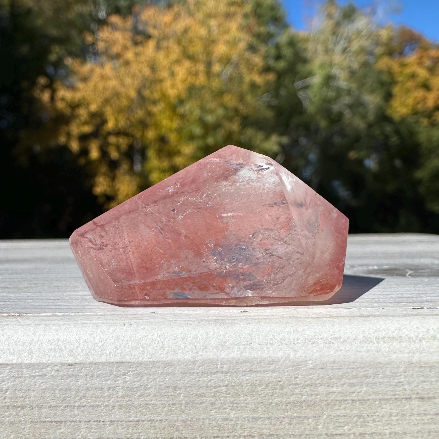 Incredible Small Raw Pink Lemurian Freeform from Brazil - #1