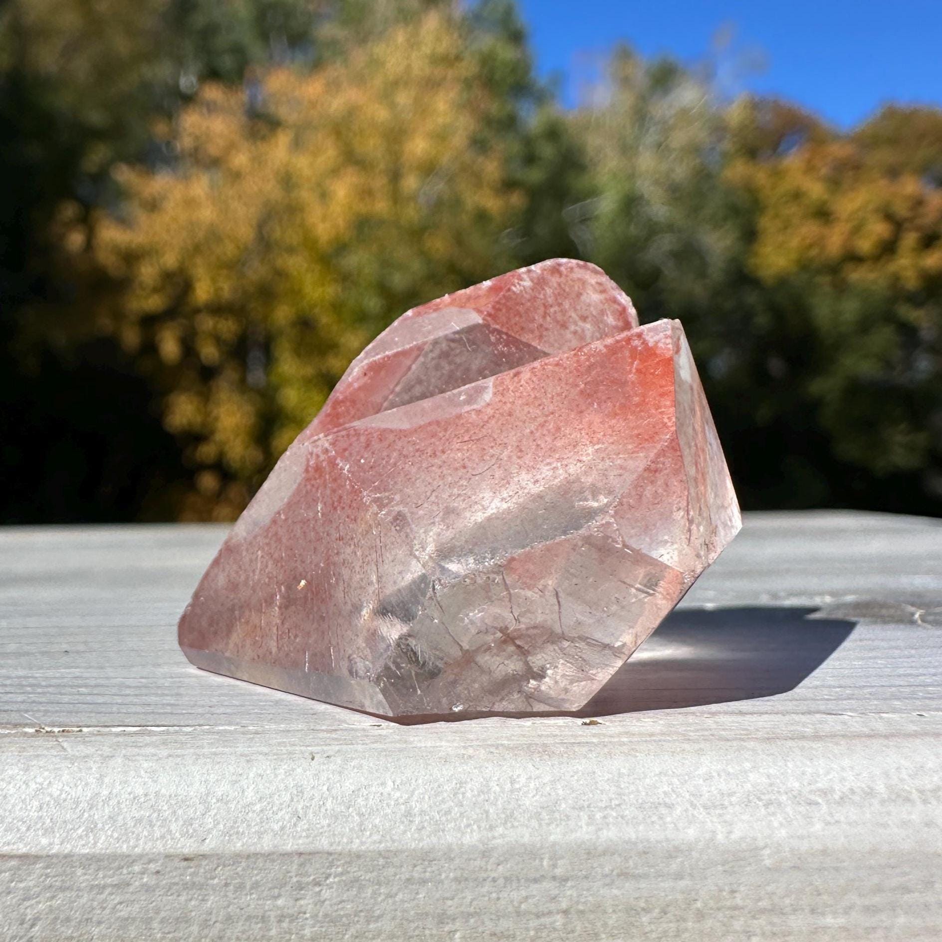 Incredible Small Raw Pink Lemurian Freeform from Brazil - #2