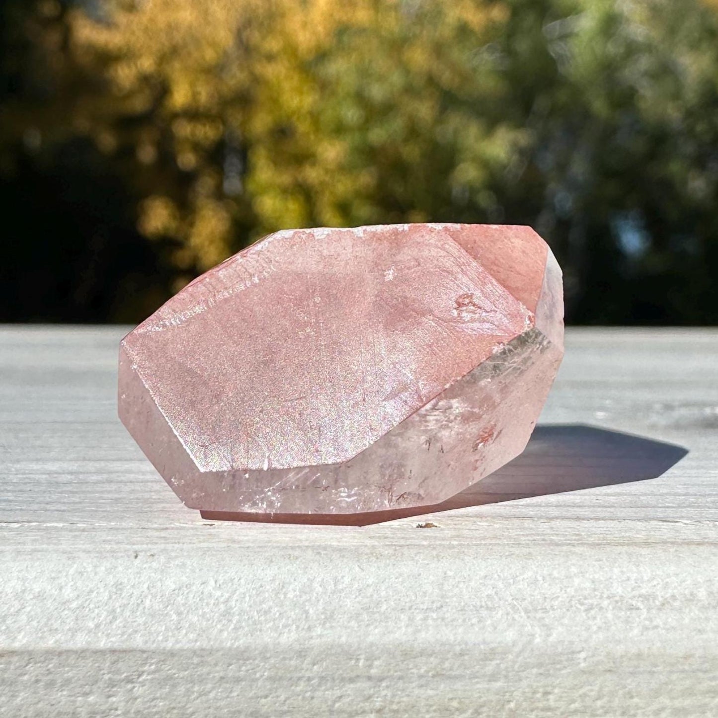 Incredible Small Raw Pink Lemurian Freeform from Brazil - #3