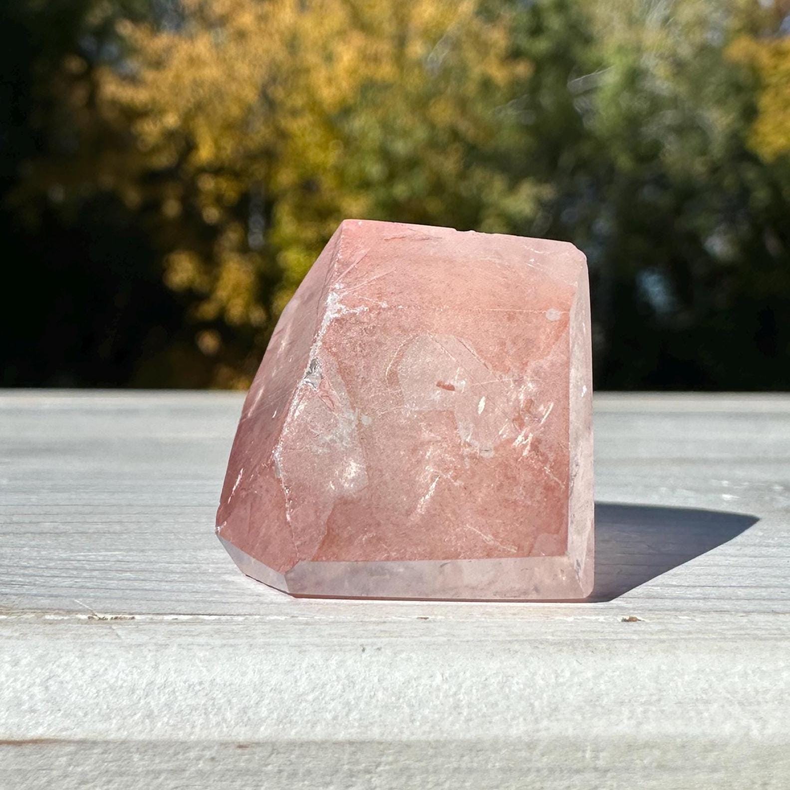 Incredible Small Raw Pink Lemurian Freeform from Brazil - #3