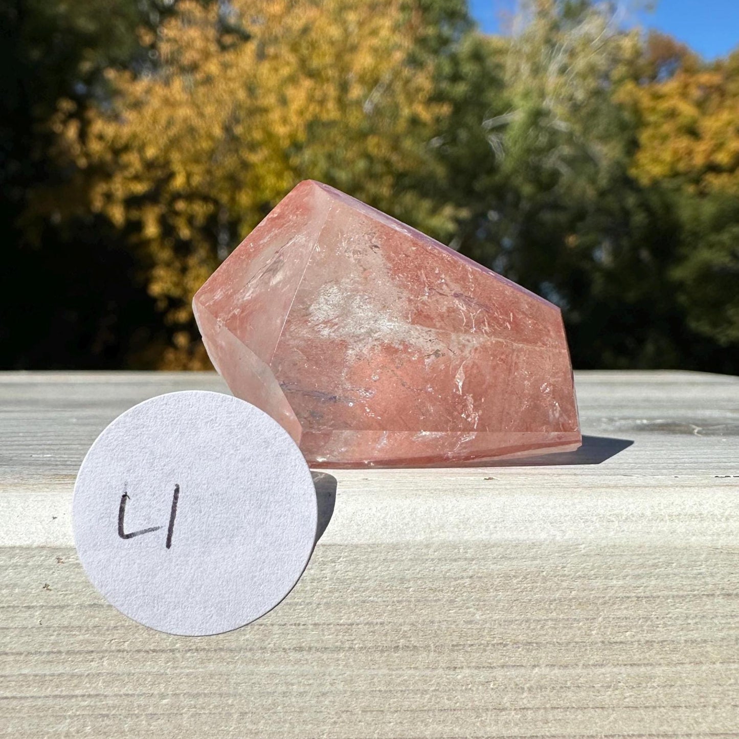 Incredible Small Raw Pink Lemurian Freeform from Brazil - #1