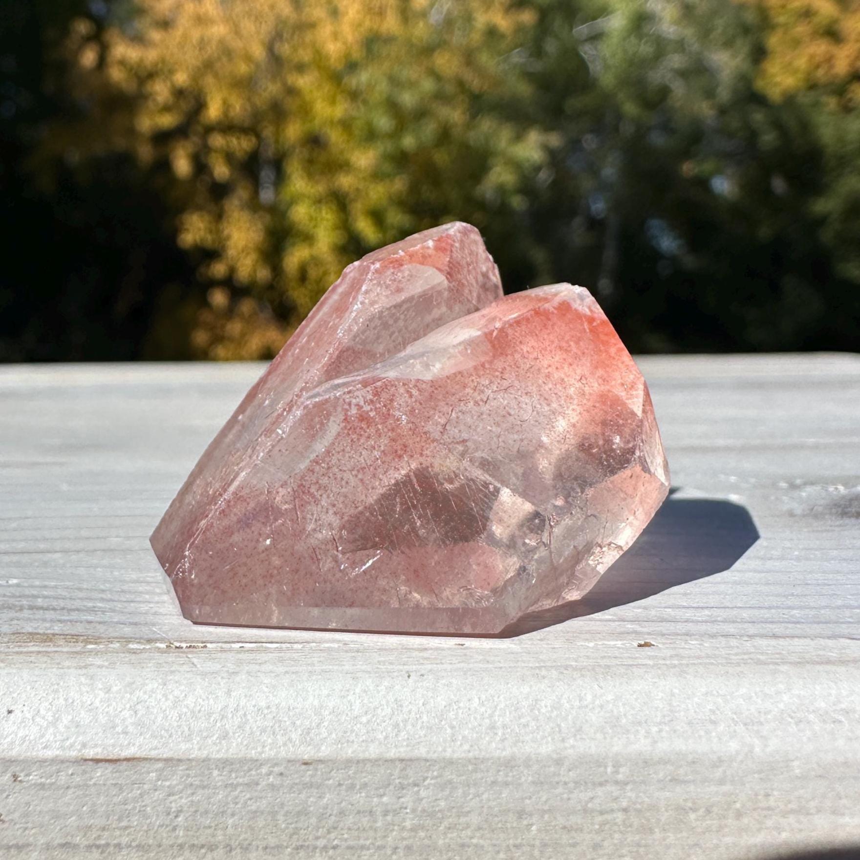 Incredible Small Raw Pink Lemurian Freeform from Brazil - #2