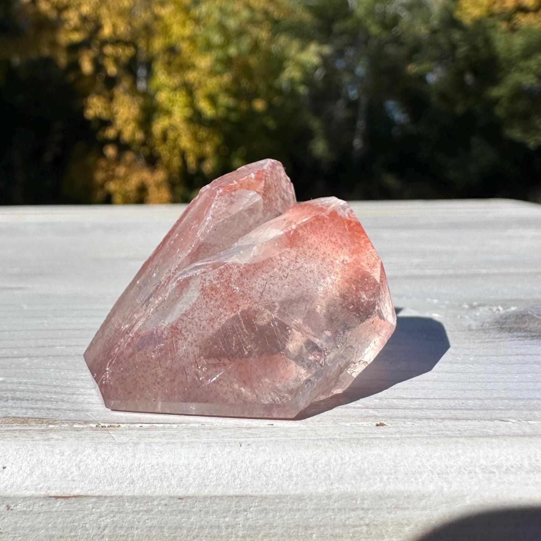 Incredible Small Raw Pink Lemurian Freeform from Brazil - #2