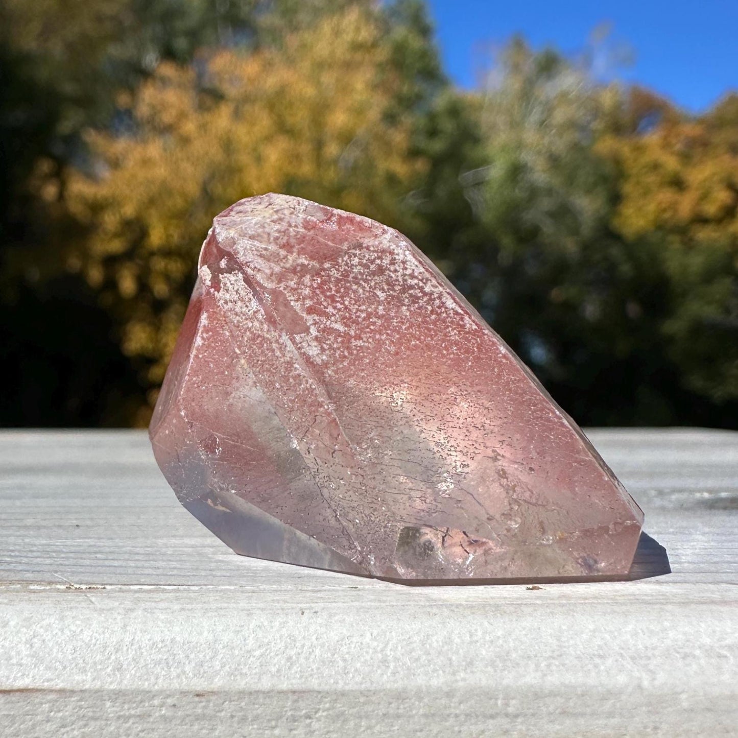 Incredible Small Raw Pink Lemurian Freeform from Brazil - #2