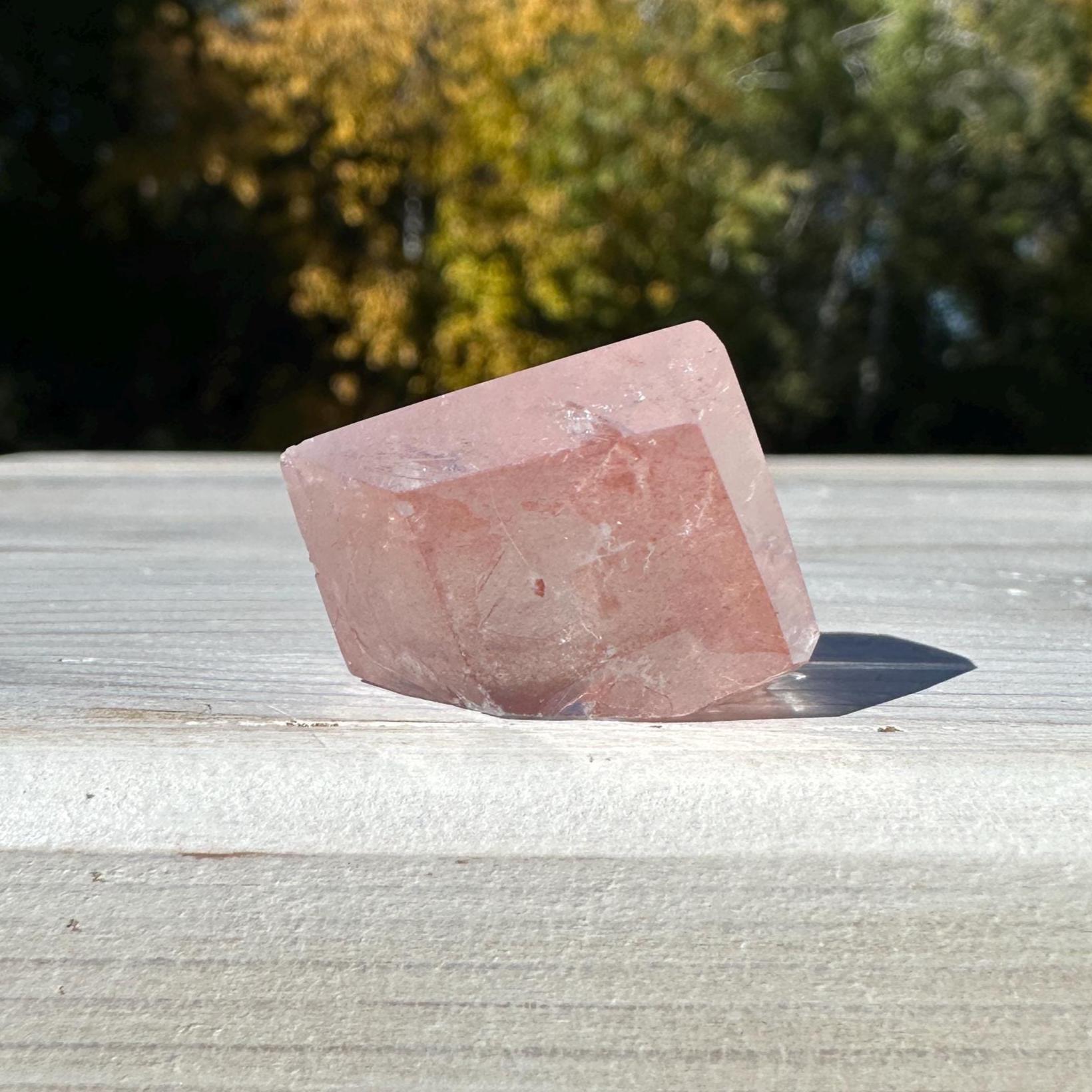 Incredible Small Raw Pink Lemurian Freeform from Brazil - #3