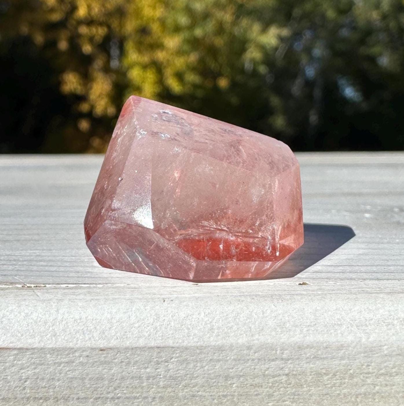 Incredible Small Raw Pink Lemurian Freeform from Brazil - #3