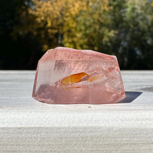 Incredible Small Raw Pink Lemurian Freeform from Brazil - #4