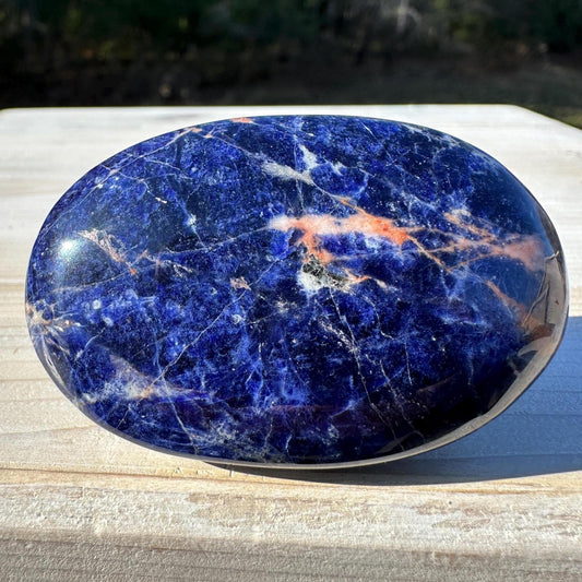 Beautiful Sodalite Palm Stone- #1