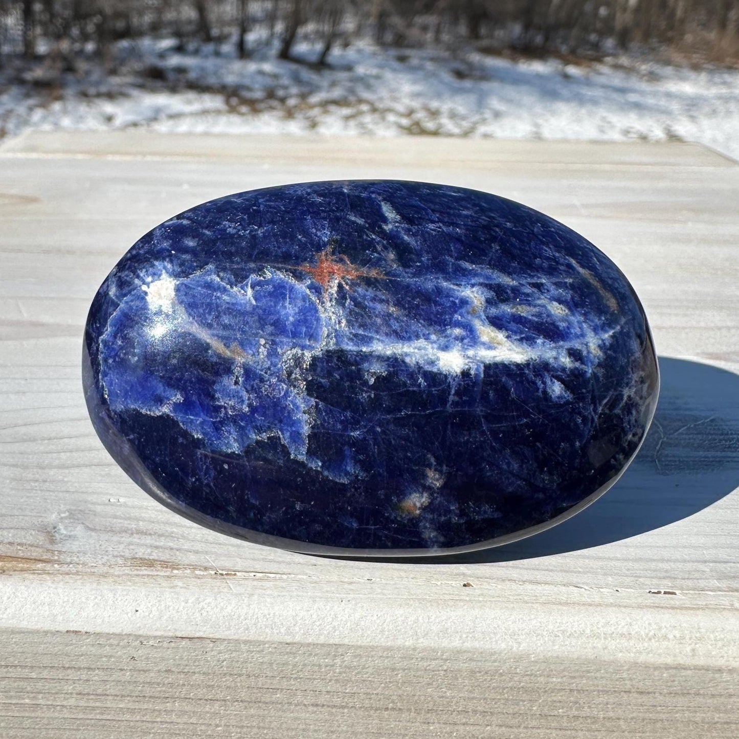 Beautiful Sodalite Palm Stone- #2