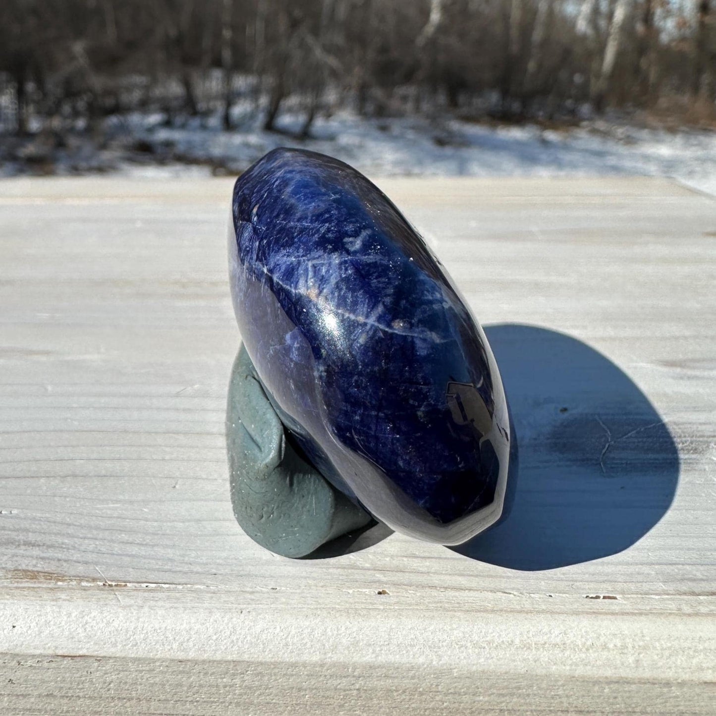 Beautiful Sodalite Palm Stone- #2