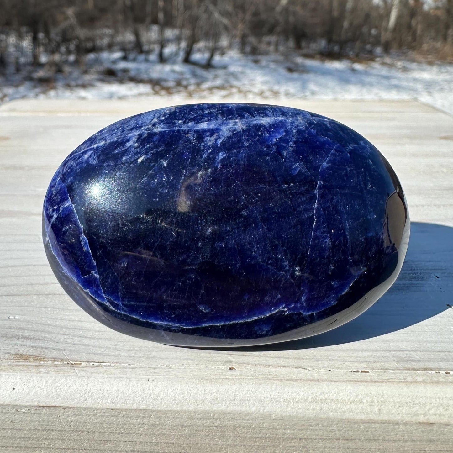 Beautiful Sodalite Palm Stone- #2