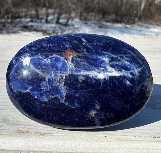 Beautiful Sodalite Palm Stone- #2