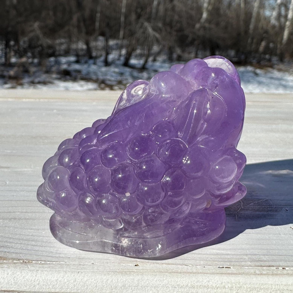 Stunning Purple Amethyst Money Toad