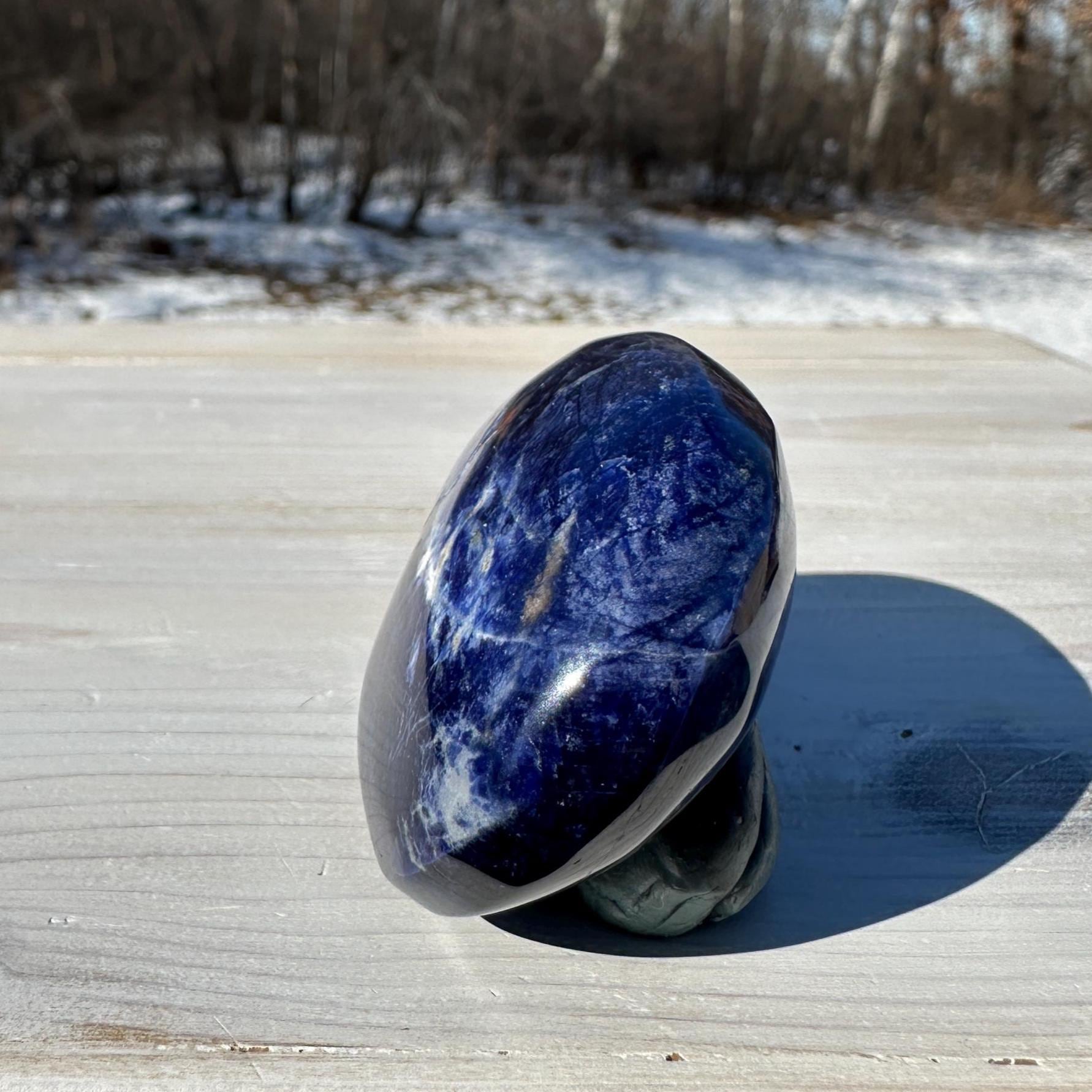 Beautiful Sodalite Palm Stone- #2