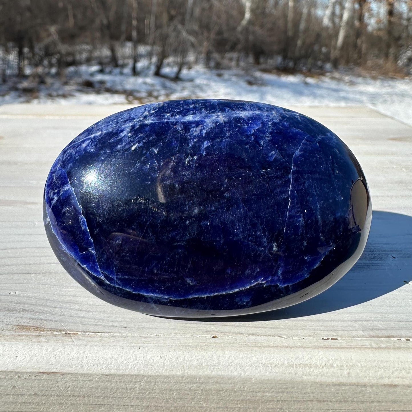 Beautiful Sodalite Palm Stone- #2