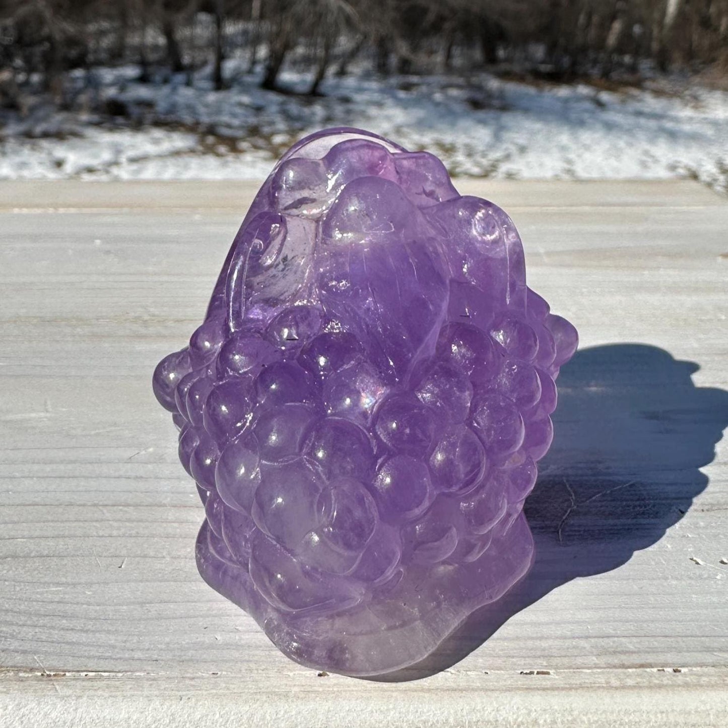 Stunning Purple Amethyst Money Toad