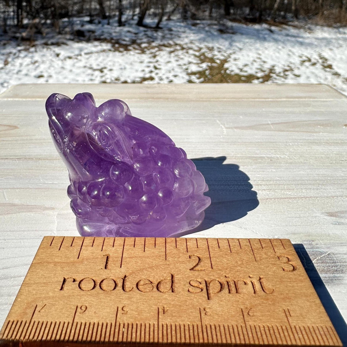 Stunning Purple Amethyst Money Toad