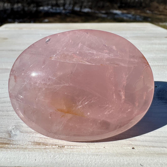 Gorgeous Rose Quartz Palm Stone - #3