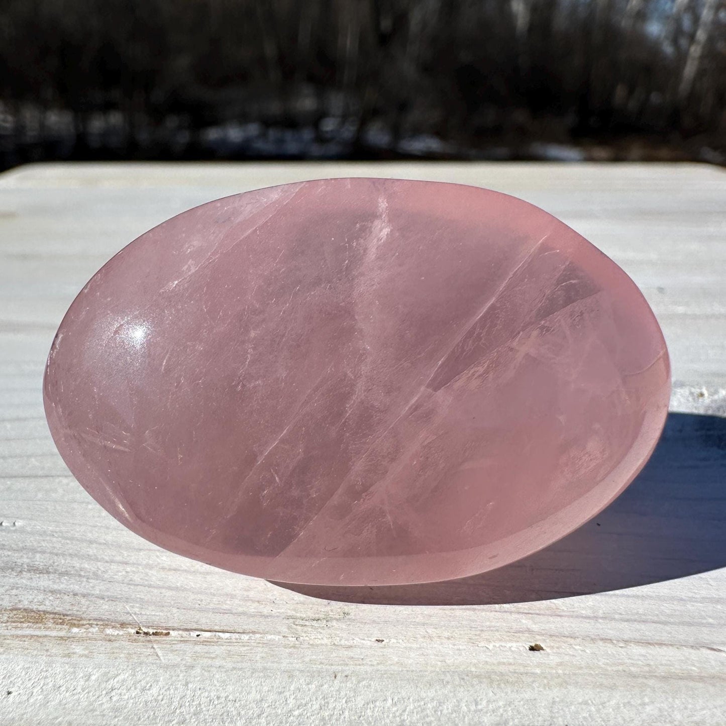 Gorgeous Rose Quartz Palm Stone - #4