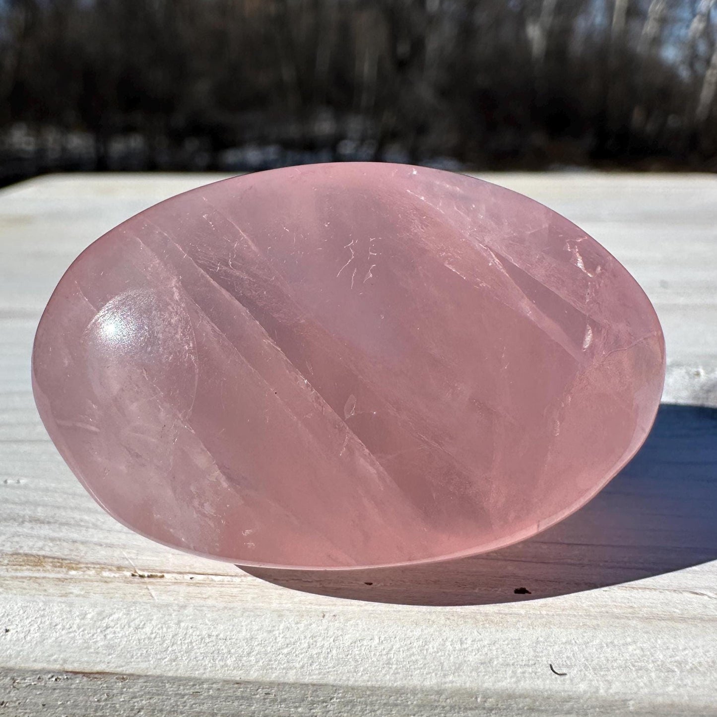 Gorgeous Rose Quartz Palm Stone - #4