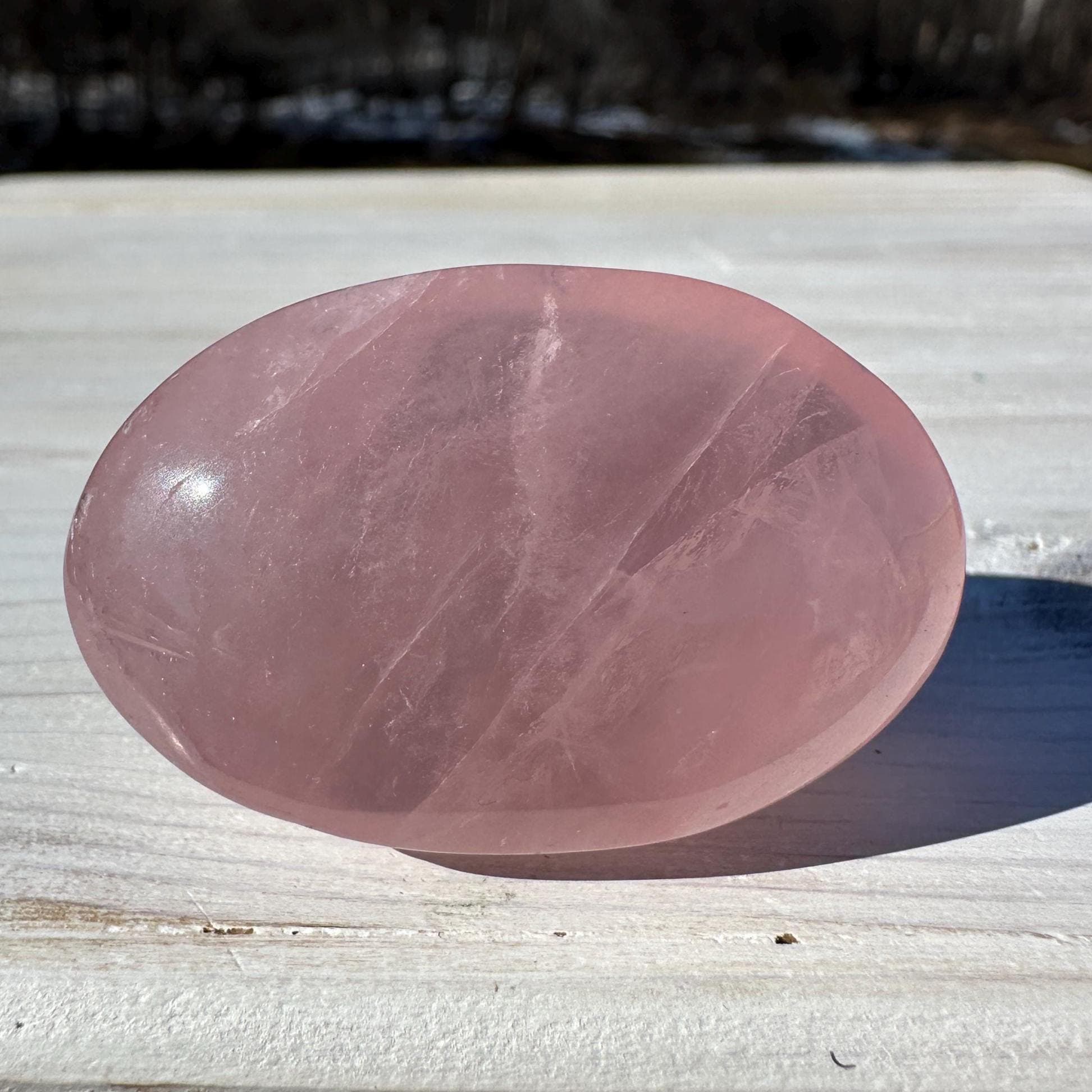 Gorgeous Rose Quartz Palm Stone - #4