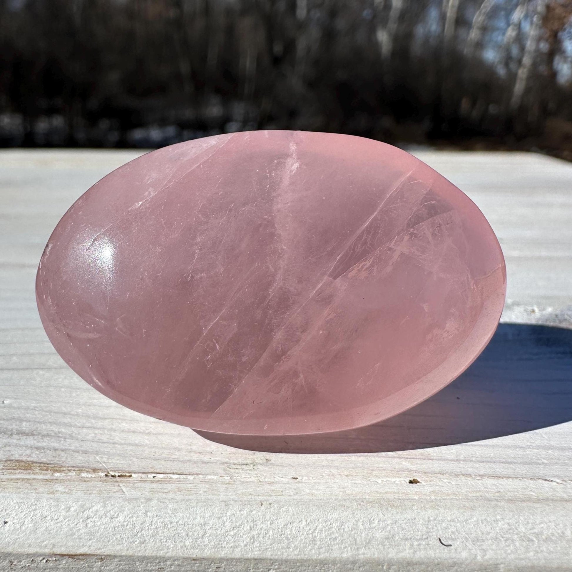 Gorgeous Rose Quartz Palm Stone - #4