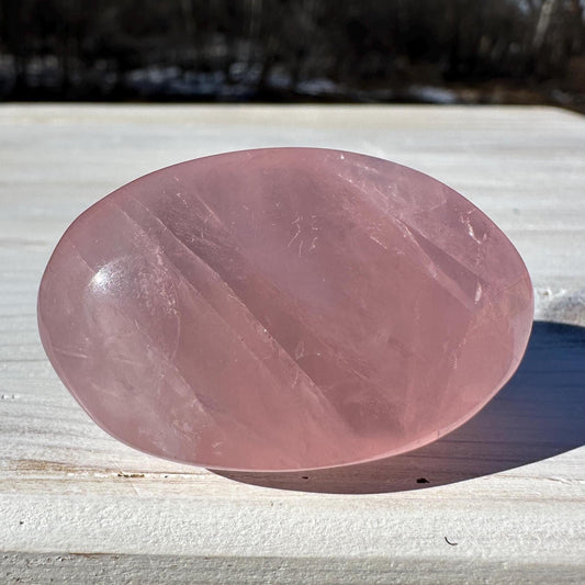 Gorgeous Rose Quartz Palm Stone - #4