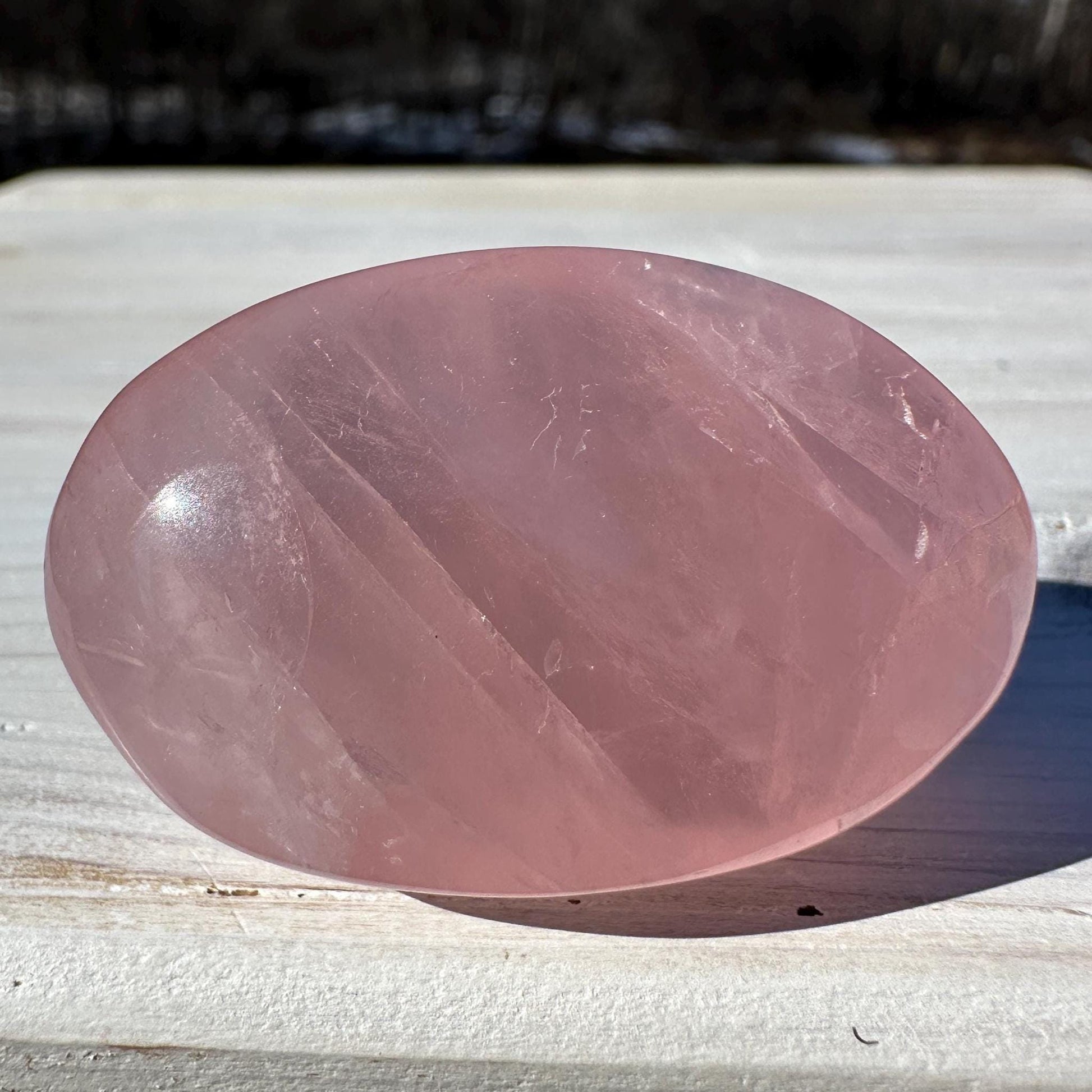 Gorgeous Rose Quartz Palm Stone - #4