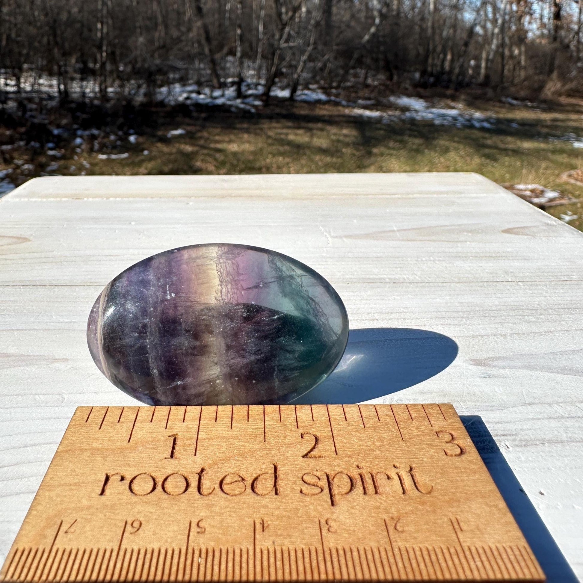 Gorgeous Fluorite Palm Stone - #1