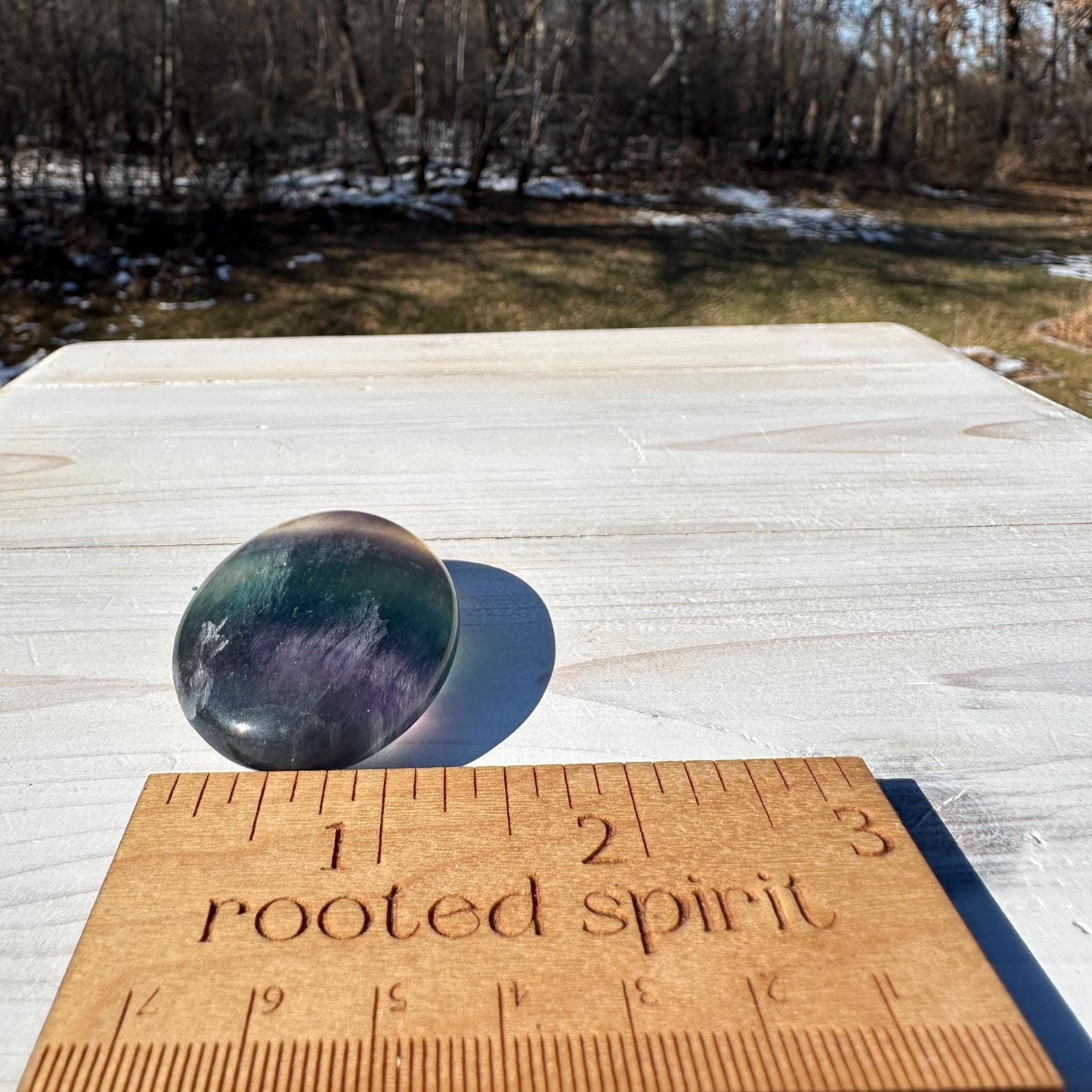 Gorgeous Fluorite Palm Stone - #2