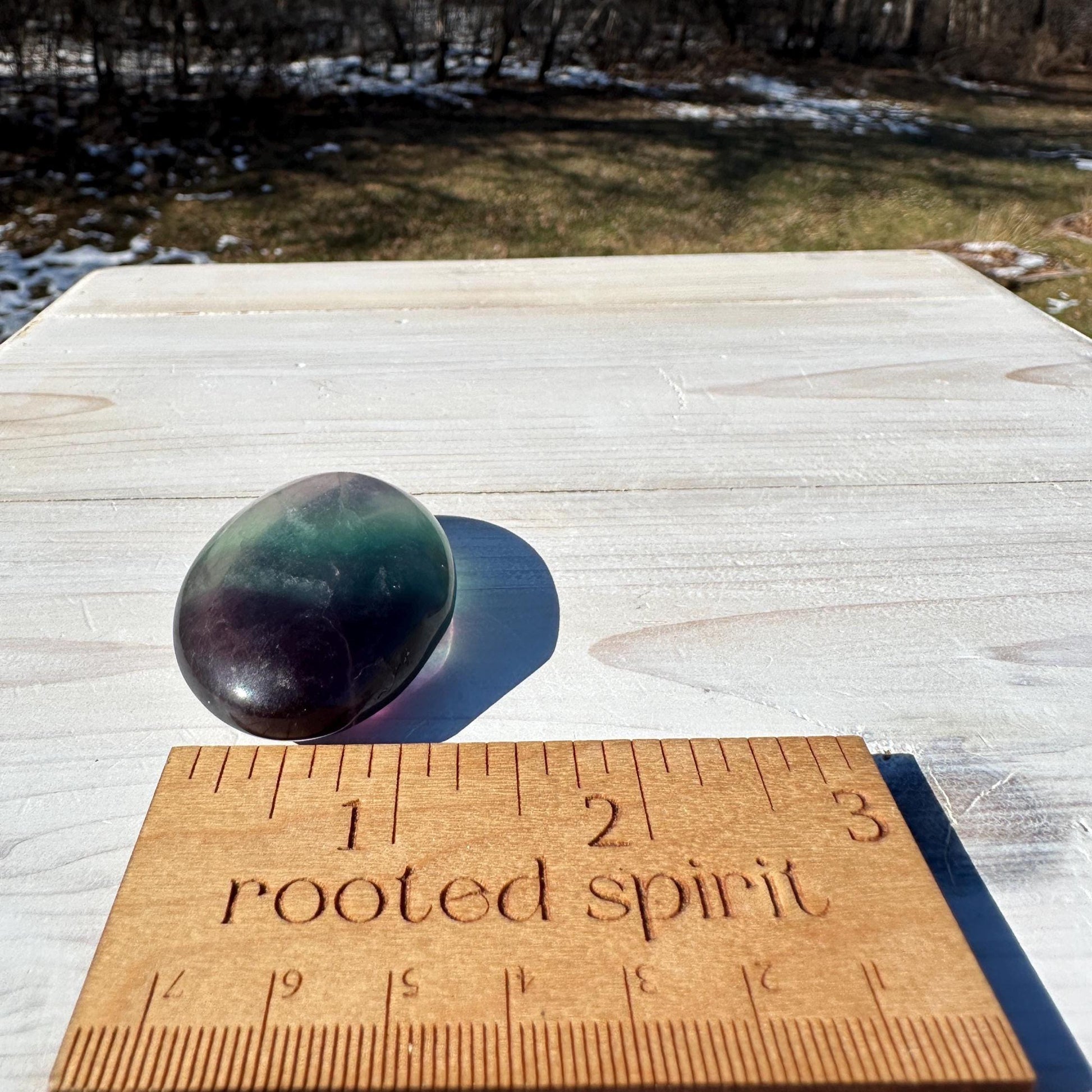 Gorgeous Fluorite Palm Stone - #4