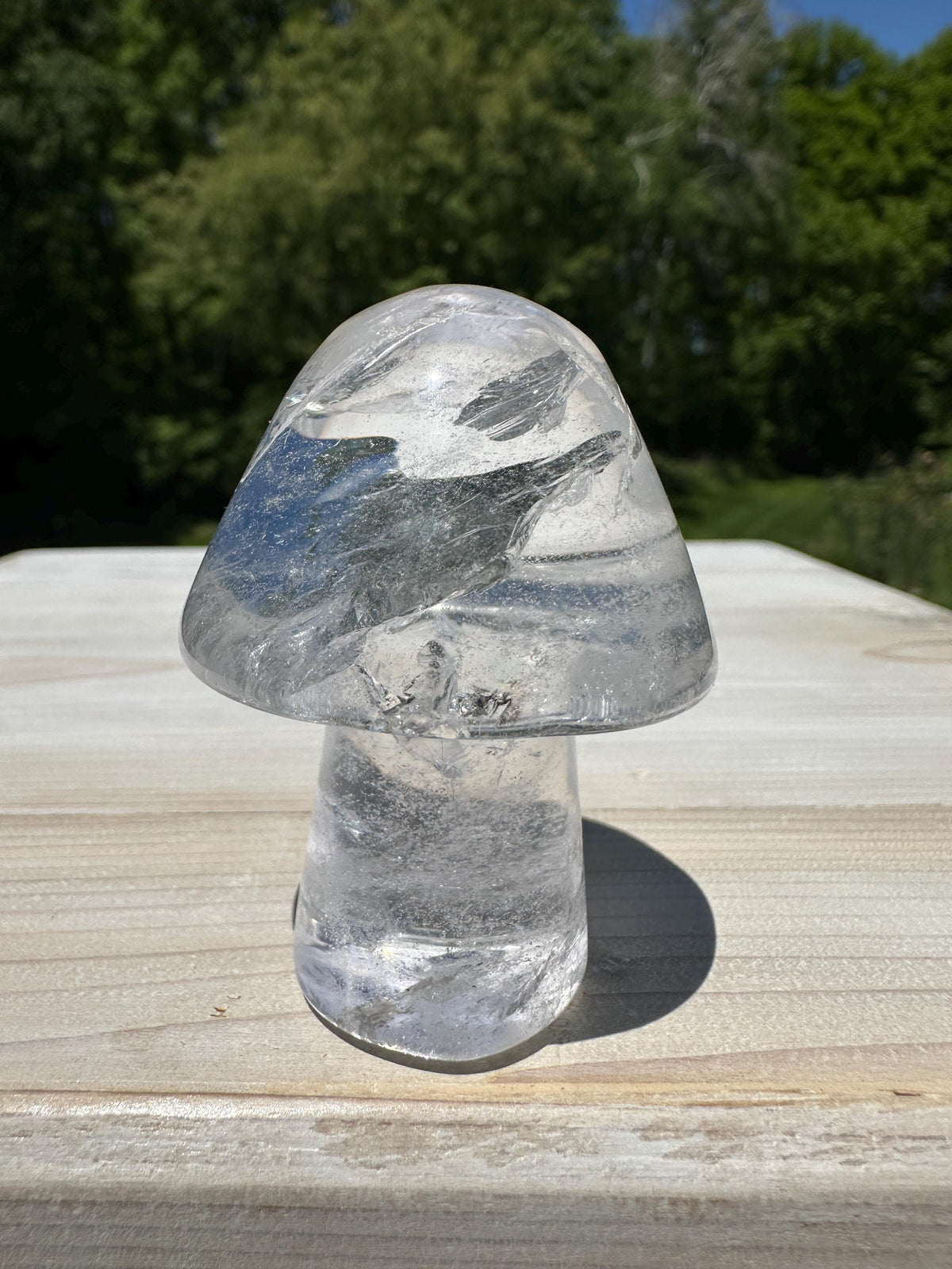One (1) Clear Quartz Mushroom | Clear Quartz | Mushroom | Healing | Psychic Abilities | Clarity | Calmness