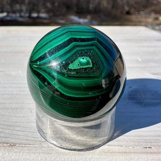 35mm Malachite Sphere With Eye - MS1