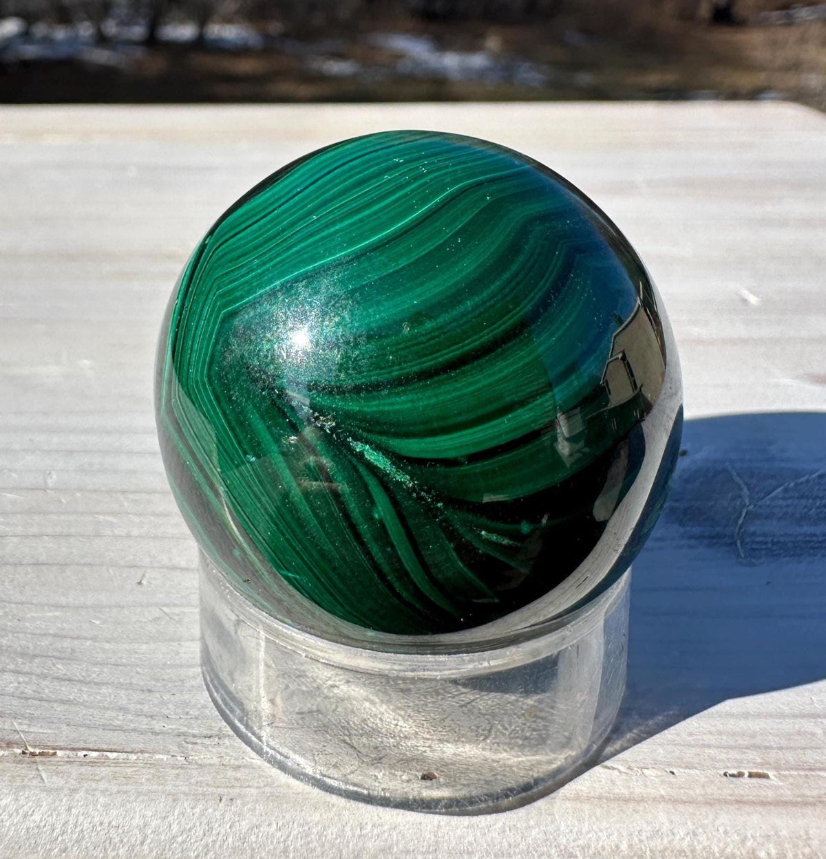 35mm Malachite Sphere With Eye - MS1