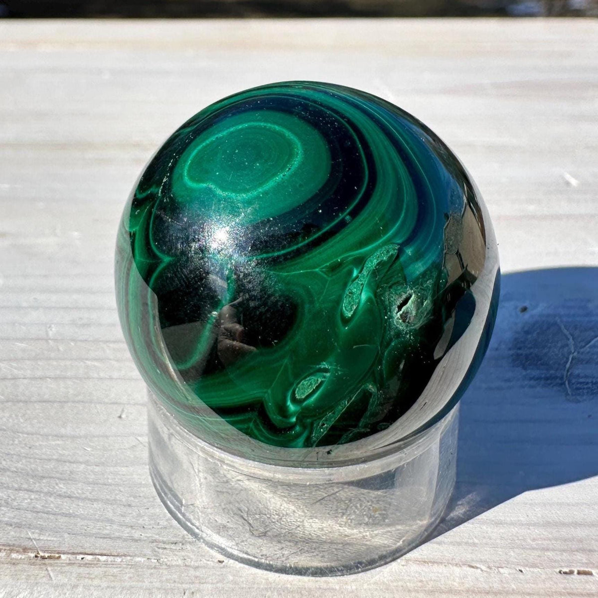 35mm Malachite Sphere With Eye - MS1