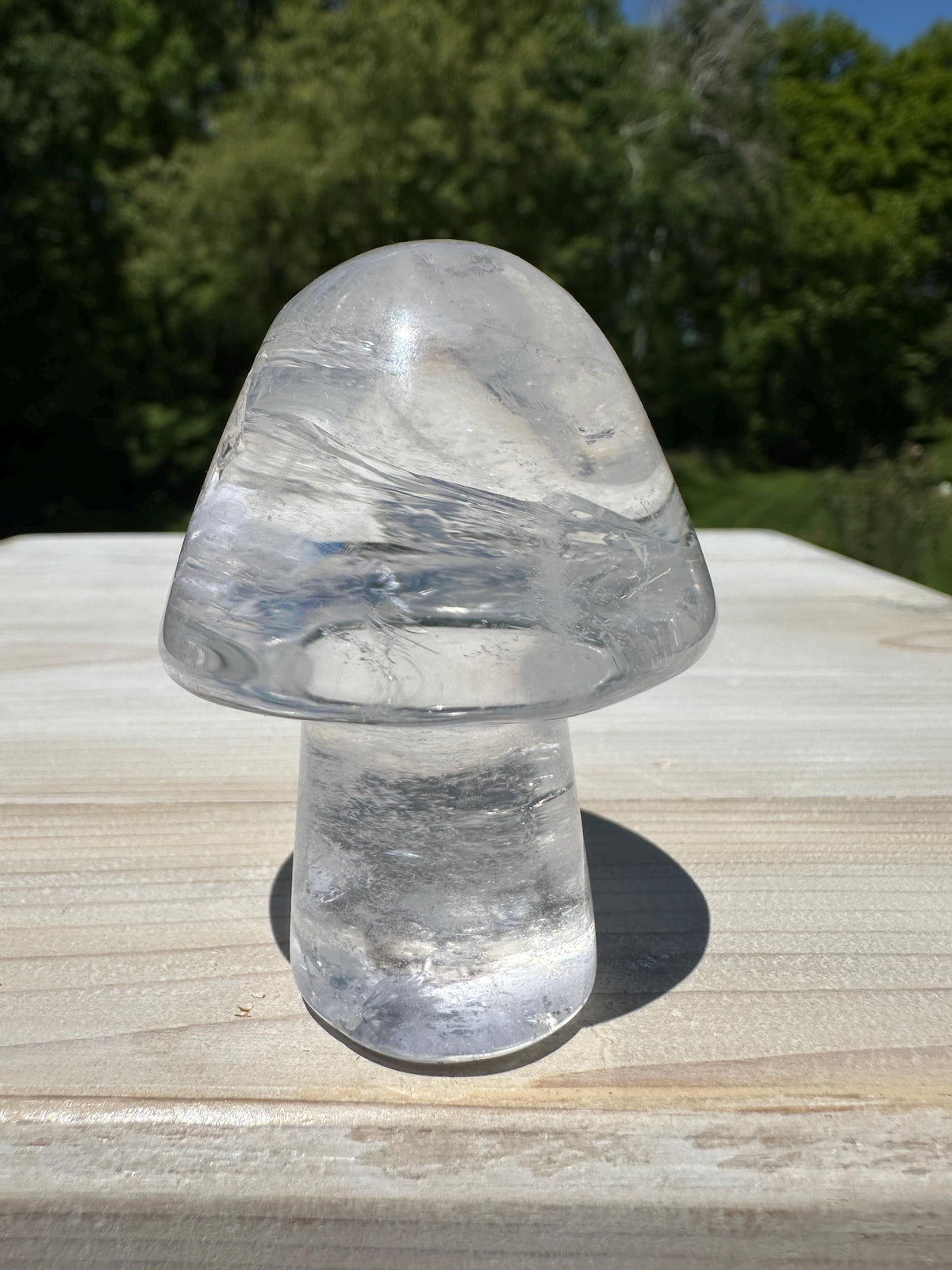 One (1) Clear Quartz Mushroom | Clear Quartz | Mushroom | Healing | Psychic Abilities | Clarity | Calmness