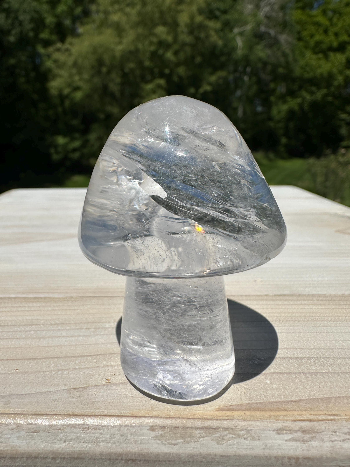 One (1) Clear Quartz Mushroom | Clear Quartz | Mushroom | Healing | Psychic Abilities | Clarity | Calmness