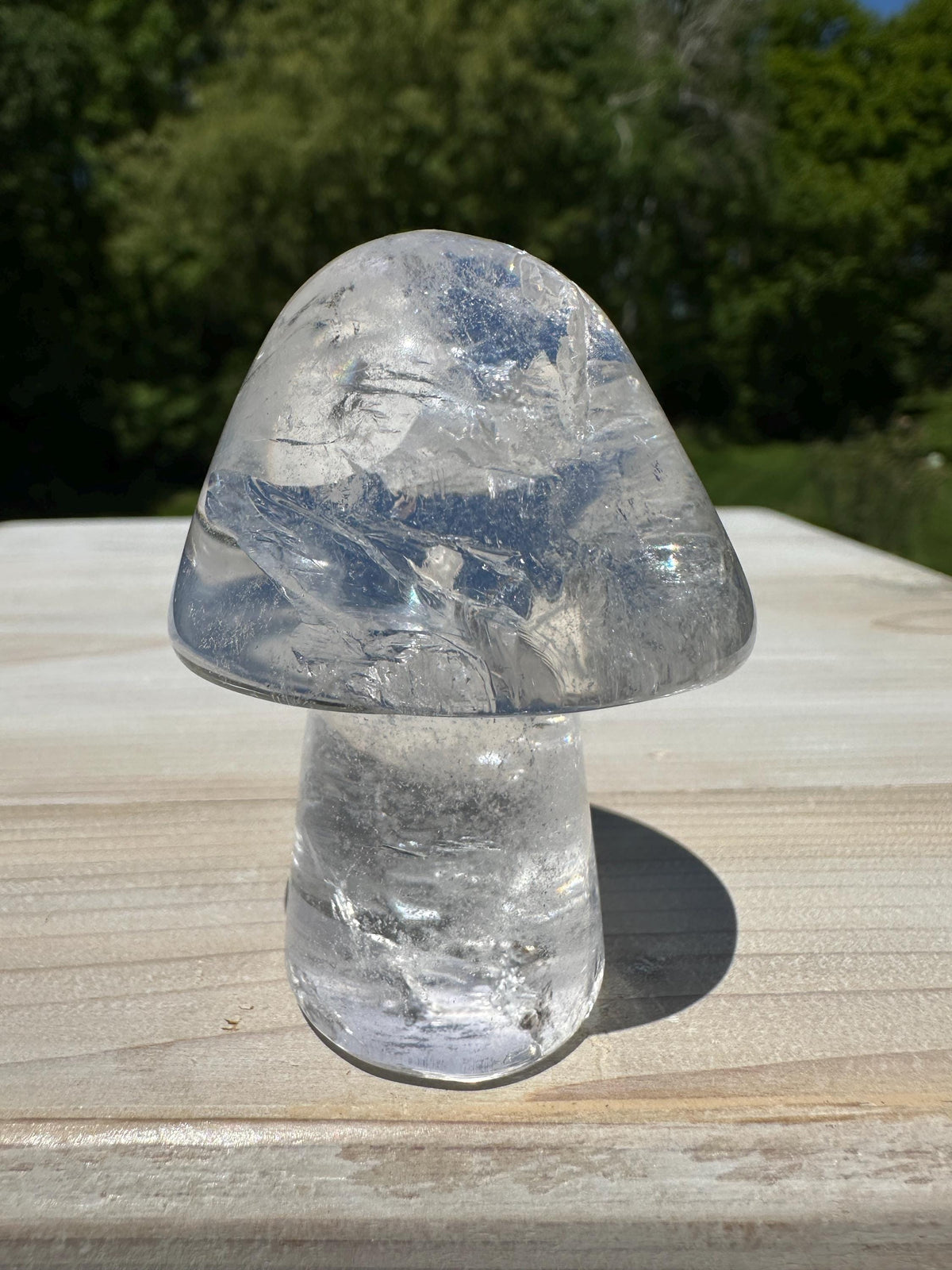 One (1) Clear Quartz Mushroom | Clear Quartz | Mushroom | Healing | Psychic Abilities | Clarity | Calmness